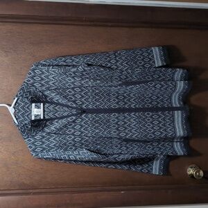 Max Studio long zip up sweater jacket